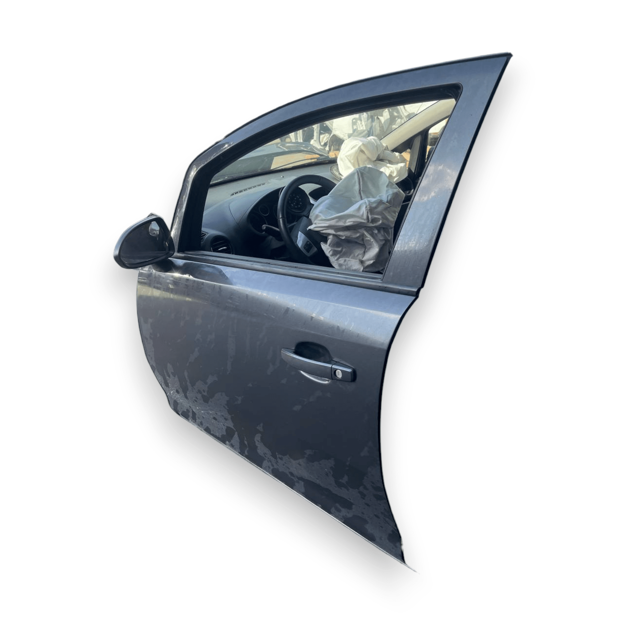 Porta / Portiera / Sportello anteriore sinistra (sx) Grigia Opel Corsa D 5 porte (2006 al 2014) - F&P CRASH SRLS - Ricambi Usati
