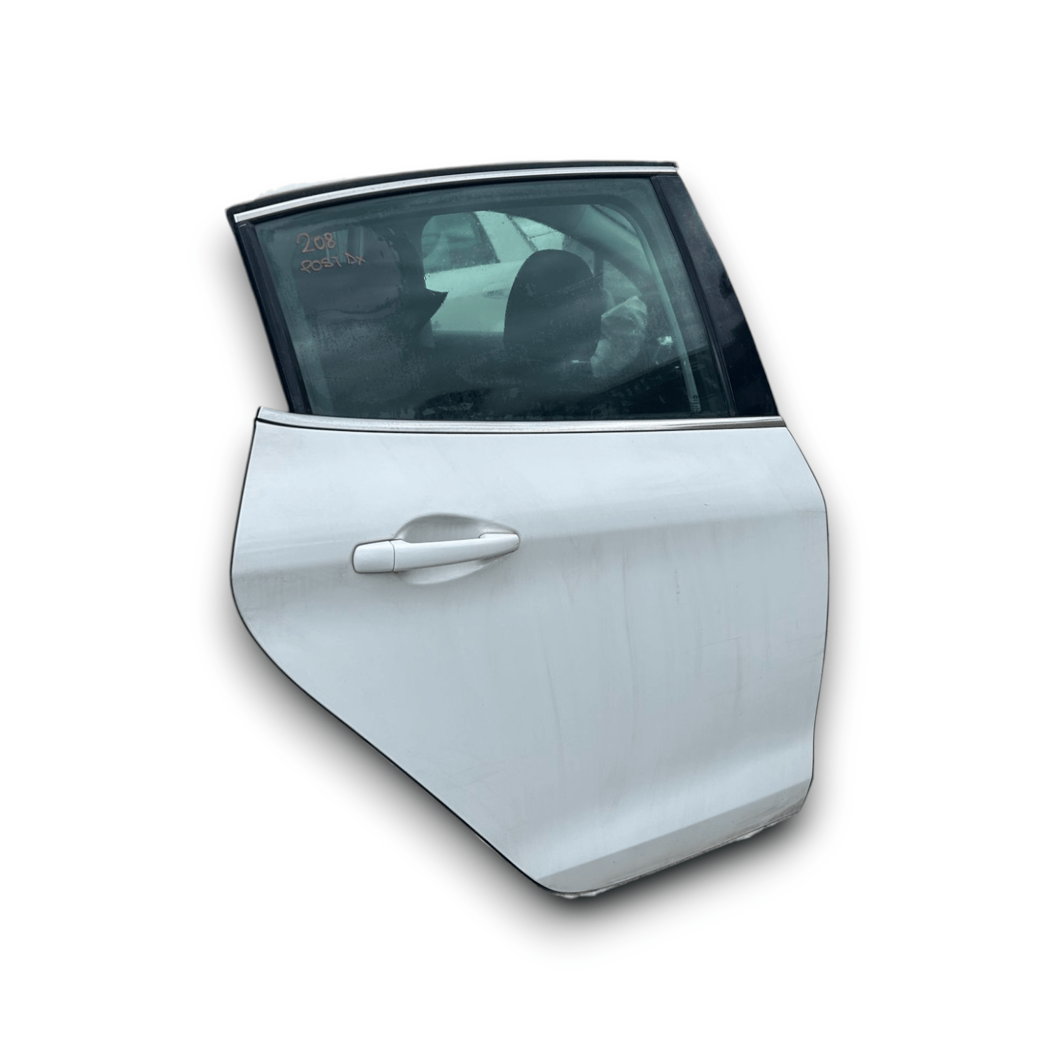 Portiera Posteriore Destra Bianca Peugeot 208 (2013 > 2019) Porta / Sportello - F&P CRASH SRLS - Ricambi Usati