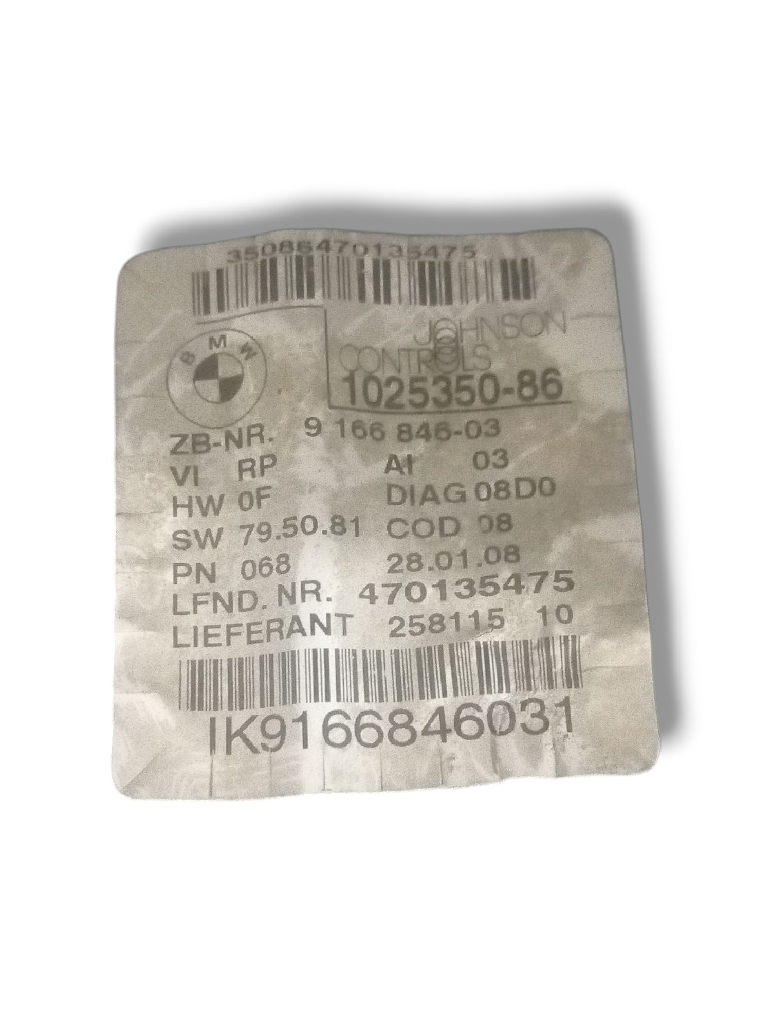 Quadro strumenti / Tachimetro Bmw Serie 3 E90 2.0d (2008) cod: IK9166846031 - F&P CRASH SRLS - Ricambi Usati