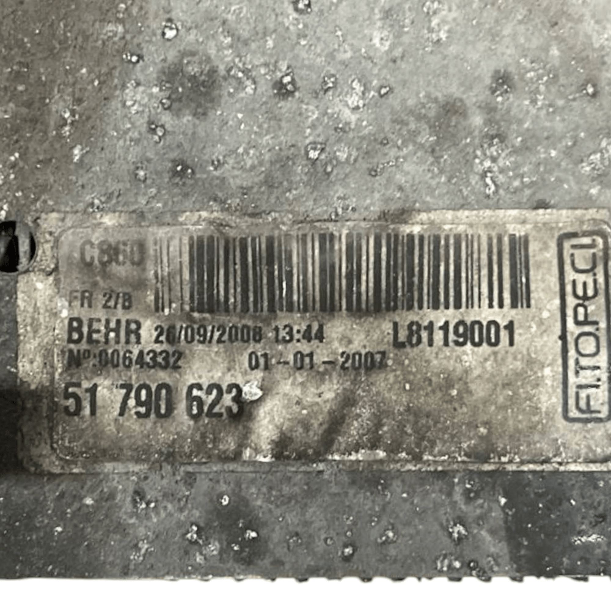 Radiatore / intercooler Fiat Qubo / Fiorino 1.3 diesel (2009 - 2019) cod.51790623 - F&P CRASH SRLS - Ricambi Usati