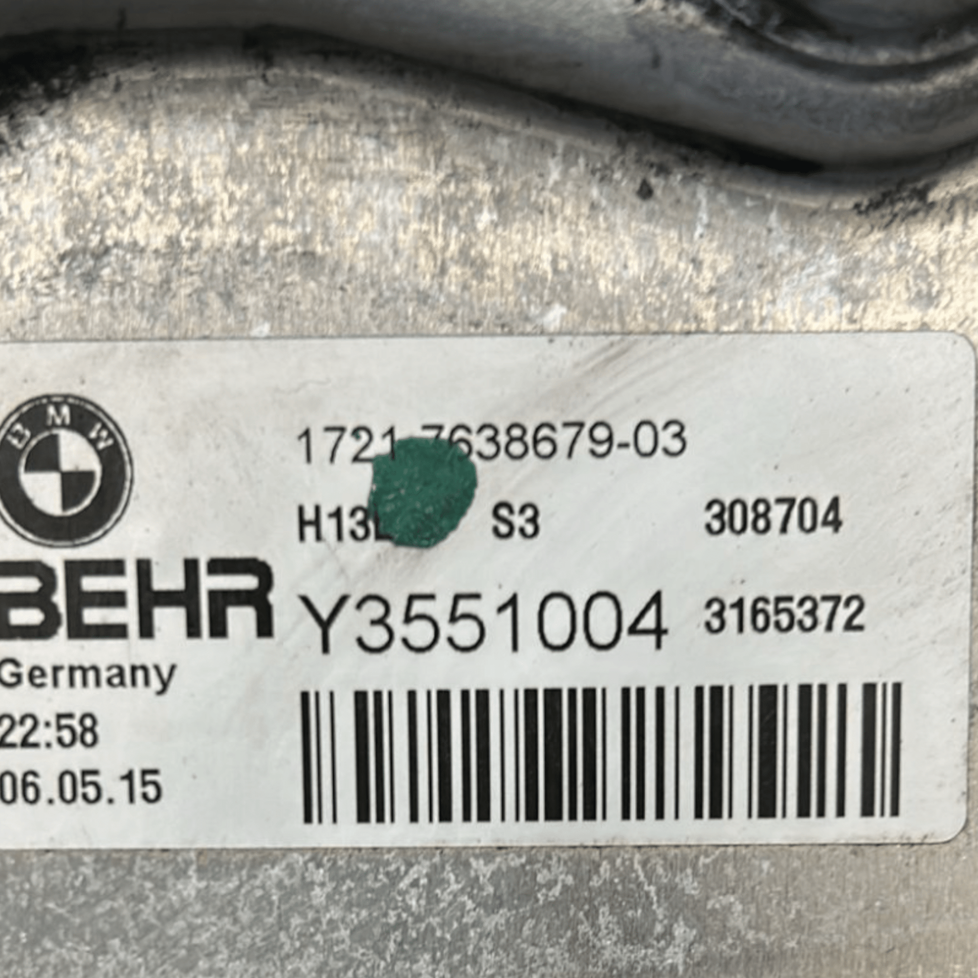 Radiatore Olio Bmw Serie 6 Gran coupé 3.0 Benzina cod:7638679 - 03 (2012 > 2018) - F&P CRASH SRLS - Ricambi Usati