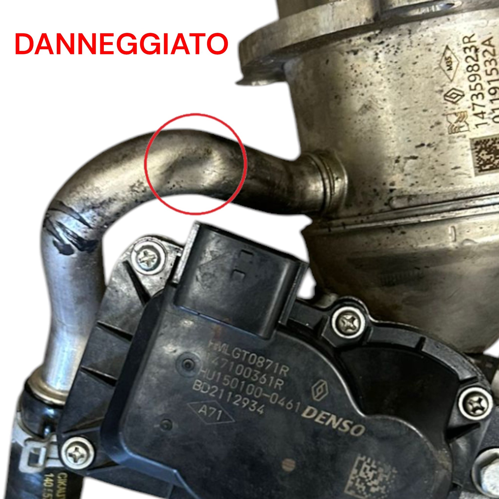 Radiatore / Valvola EGR Gas Di Scarico Nissan Qashqai (J11) cod.147359823R 1.5 Diesel (2014 > 2021) - F&P CRASH SRLS - Ricambi Usati