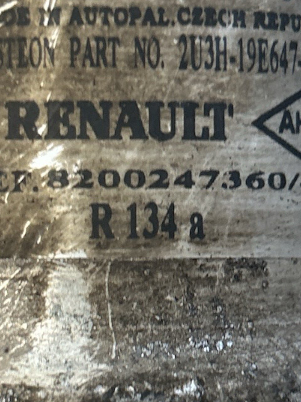 Renault Scenic 1.9 Diesel (2003 > 2009) cod.8200229446 Tubo Aria Condizionata + Filtro Essiccatore / Accumulatore - F&P CRASH SRLS - Ricambi Usati