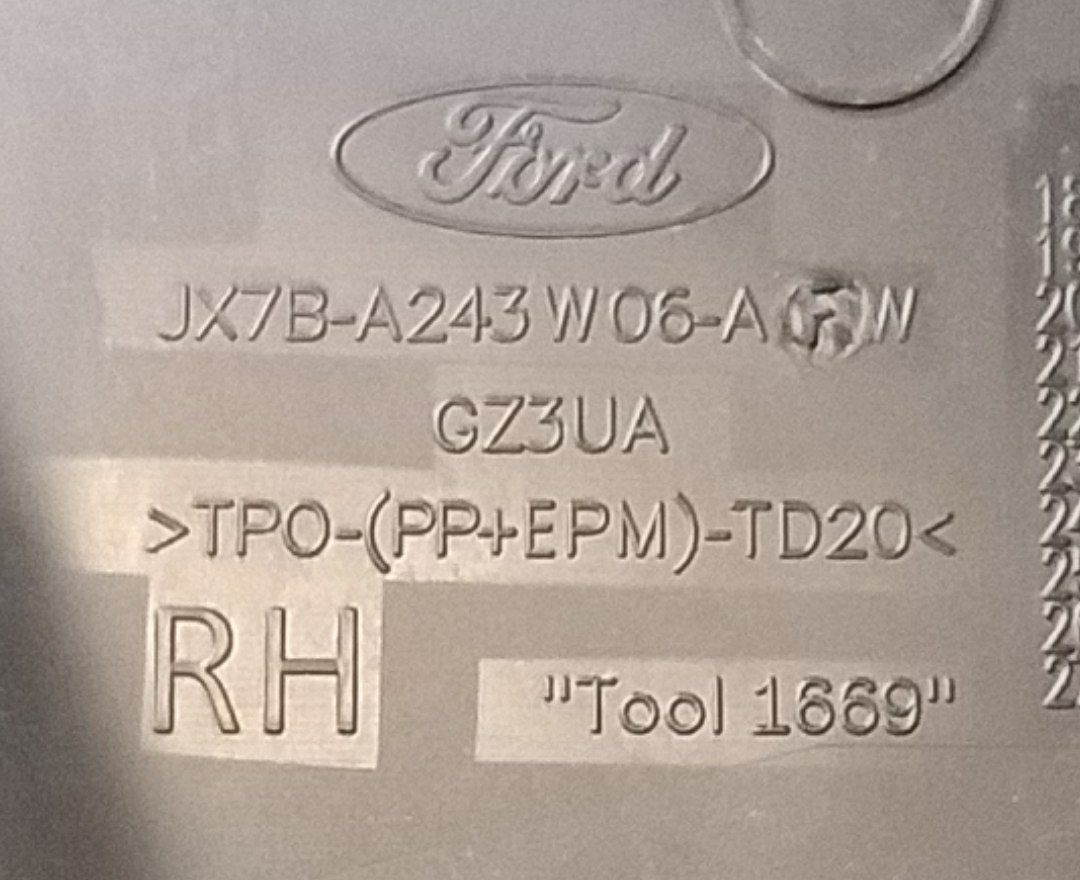 Rivestimento Colonna Pilastro Anteriore Destro Ford Focus Ecoboost ( 2022 ) Cod : jx7ba243w06afw - F&P CRASH SRLS - Ricambi Usati