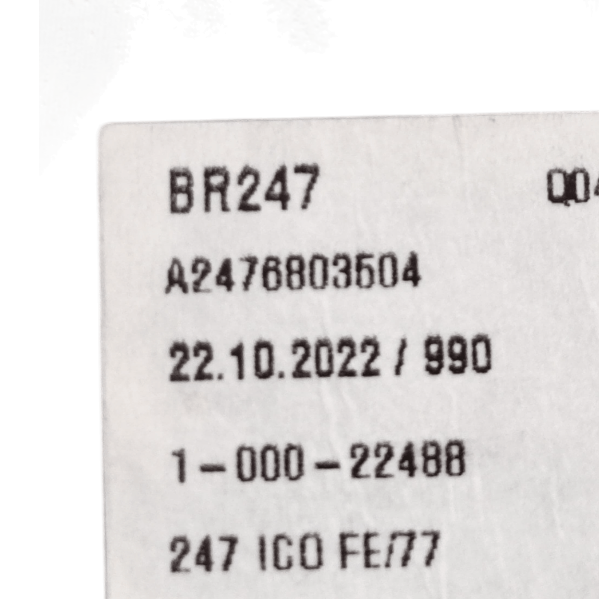 Rivestimento Cruscotto Mercedes Benz GLA H247 COD: A2476803504 (2020>) - F&P CRASH SRLS - Ricambi Usati