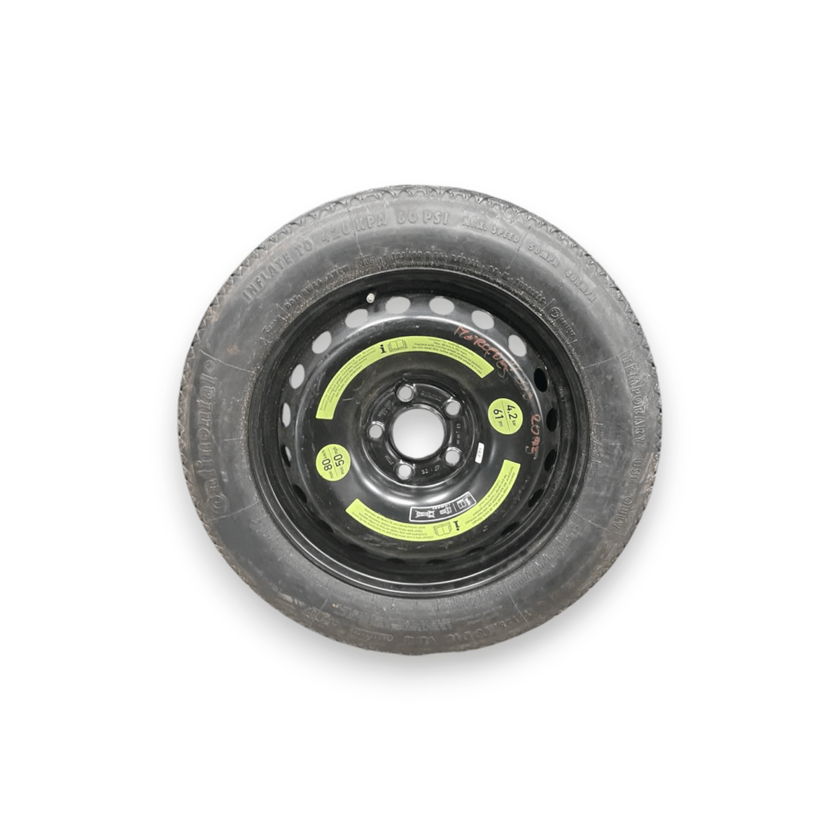 Ruota / Ruotino di Scorta Mercedes - Benz Classe C W203 (2000 al 2007) (125 / 90 R16) - F&amp;P CRASH SRLS - Ricambi Usati