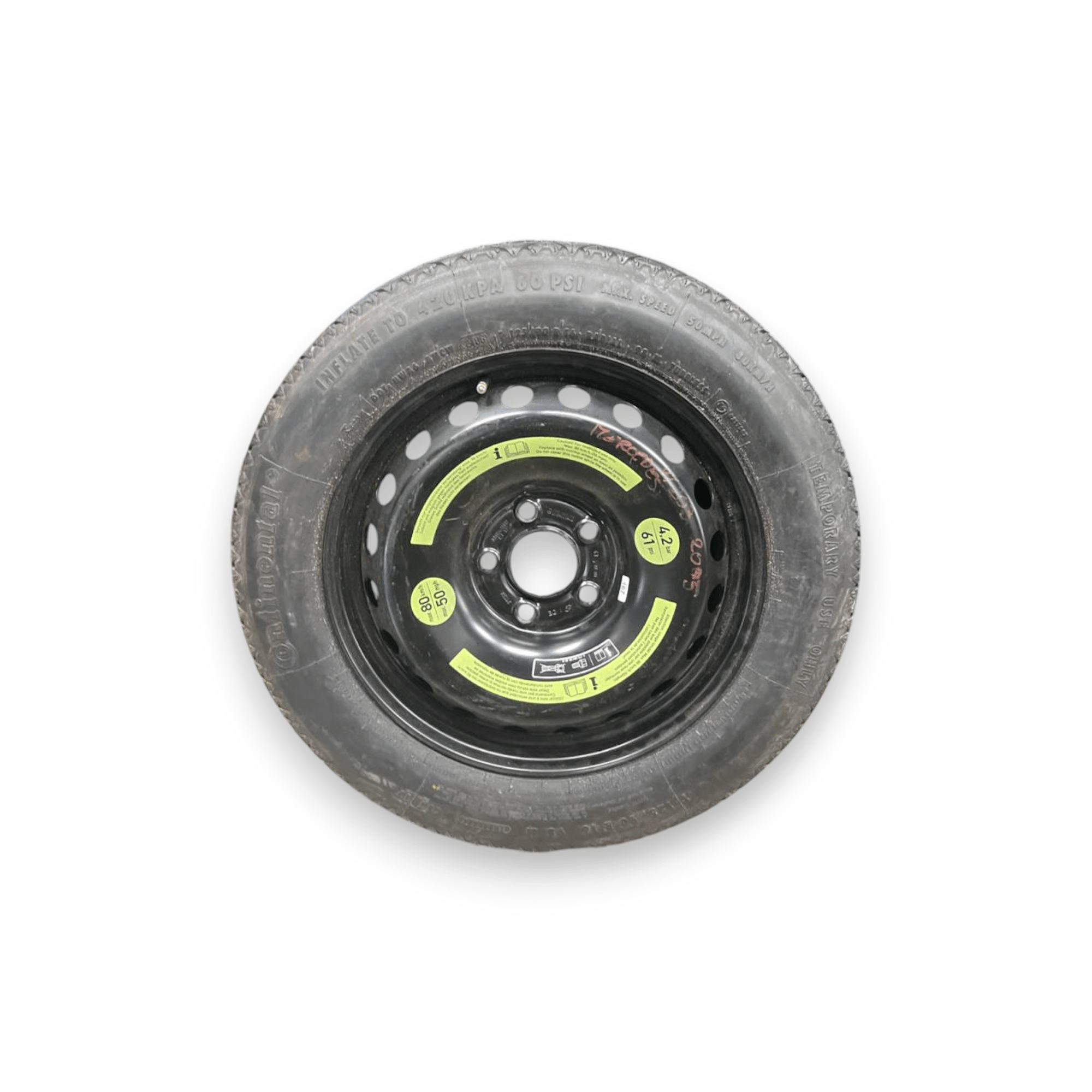 Ruota / Ruotino di Scorta Mercedes - Benz Classe C W203 (2000 al 2007) (125 / 90 R16) - F&P CRASH SRLS - Ricambi Usati