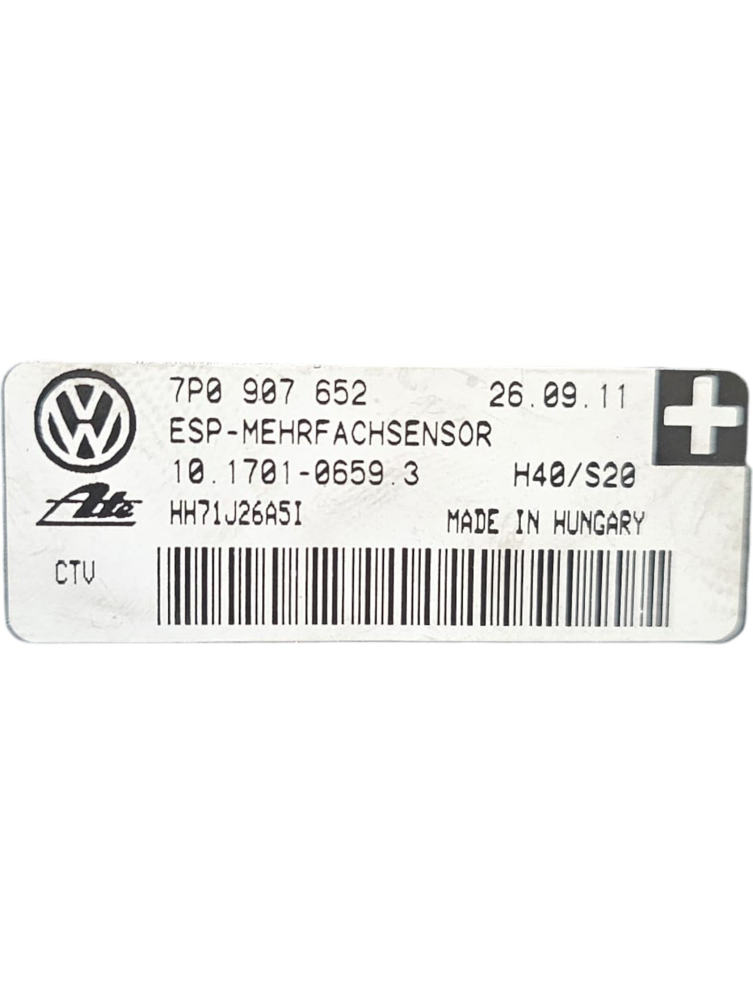 Sensore Imbardata / Sensore ESP Porsche Cayenne 92A Cod:7P0907652 (2010 - 2017) - F&P CRASH SRLS - Ricambi Usati
