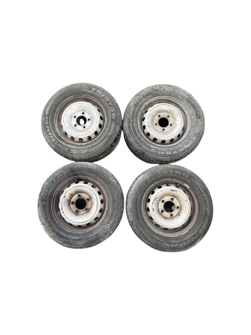 Set 4 cerchi in ferro R16 con gomme grigi Renault Master III (2010 - >) cod.403000037R 225 / 65 R16C - F&P CRASH SRLS - Ricambi Usati