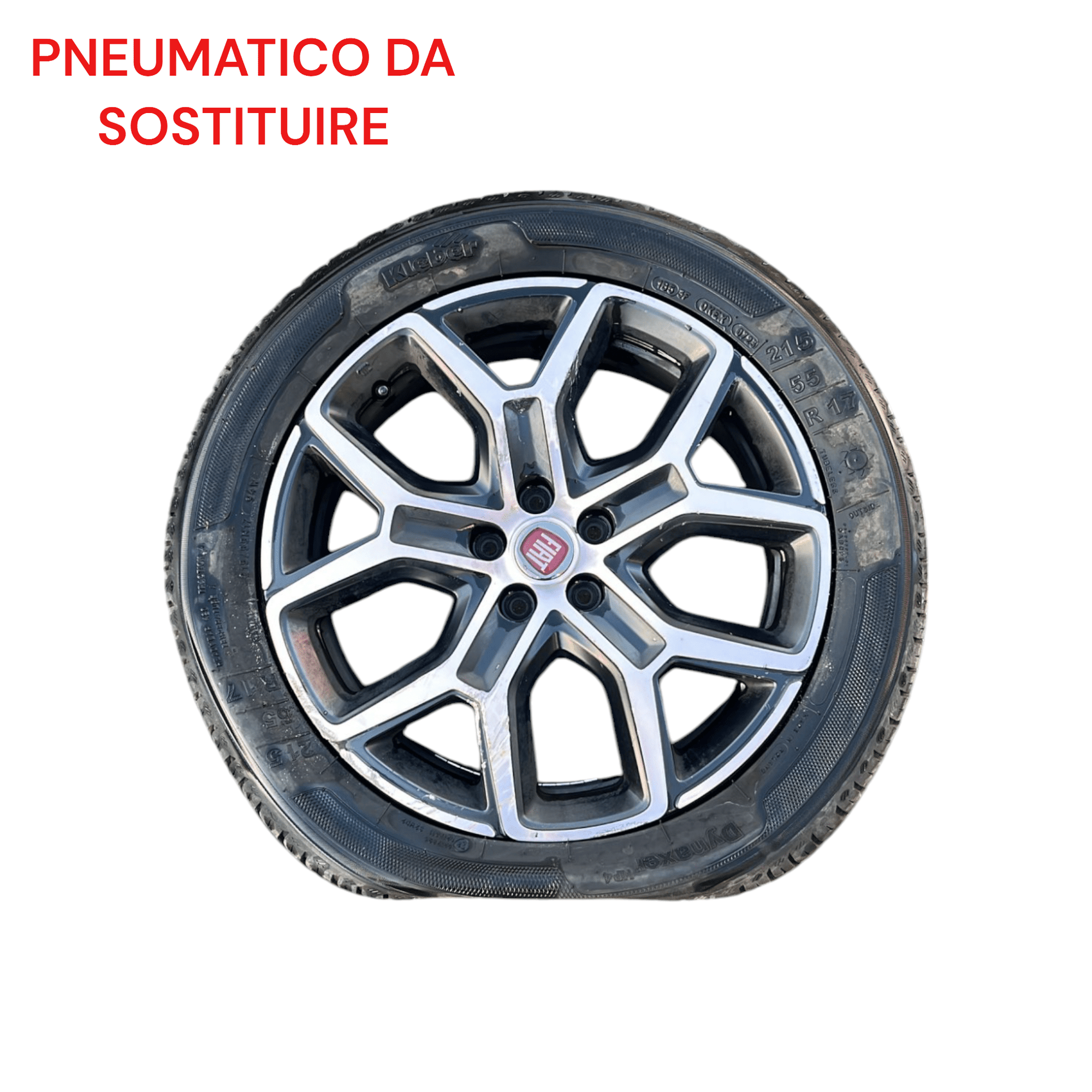 Set 4 cerchi in lega Grigi R17 Fiat Tipo / Tipo cross (2015 - >)cod.52157524 / 52170143 215 / 55 / 17 - F&P CRASH SRLS - Ricambi Usati