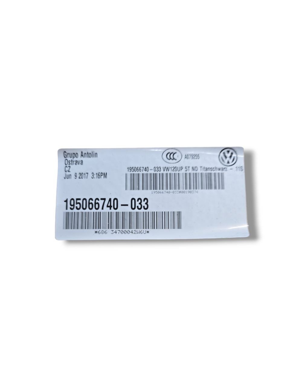 Sottotetto / Cielo Volkswagen Up ( 2013 - 2023 ) Cod : 195066740 - 033 - F&P CRASH SRLS - Ricambi Usati