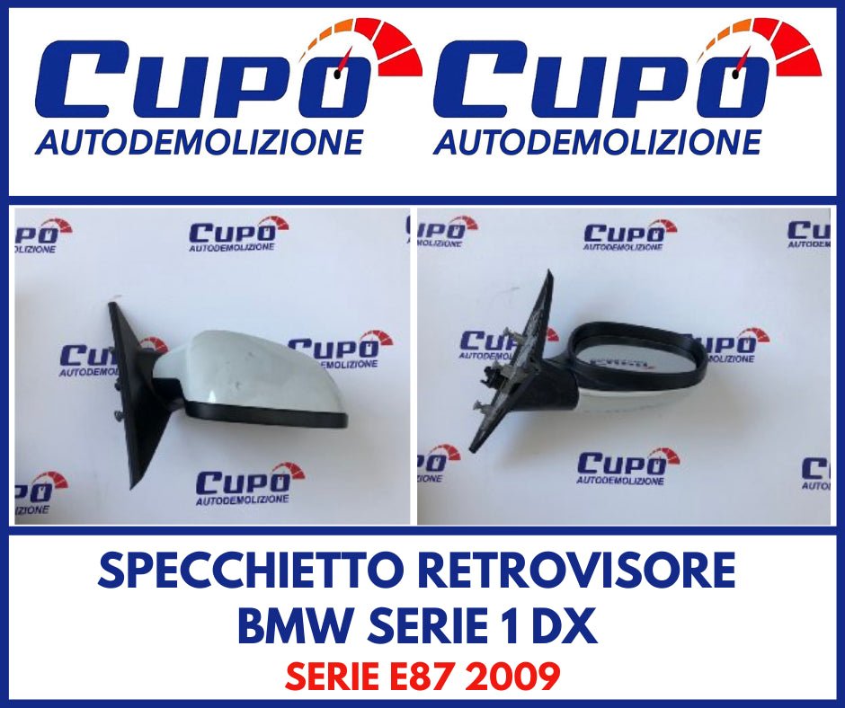 Specchietto Retrovisore Bmw Serie 1 Dx Serie E87 2009 - F&amp;P CRASH SRLS - Ricambi Usati