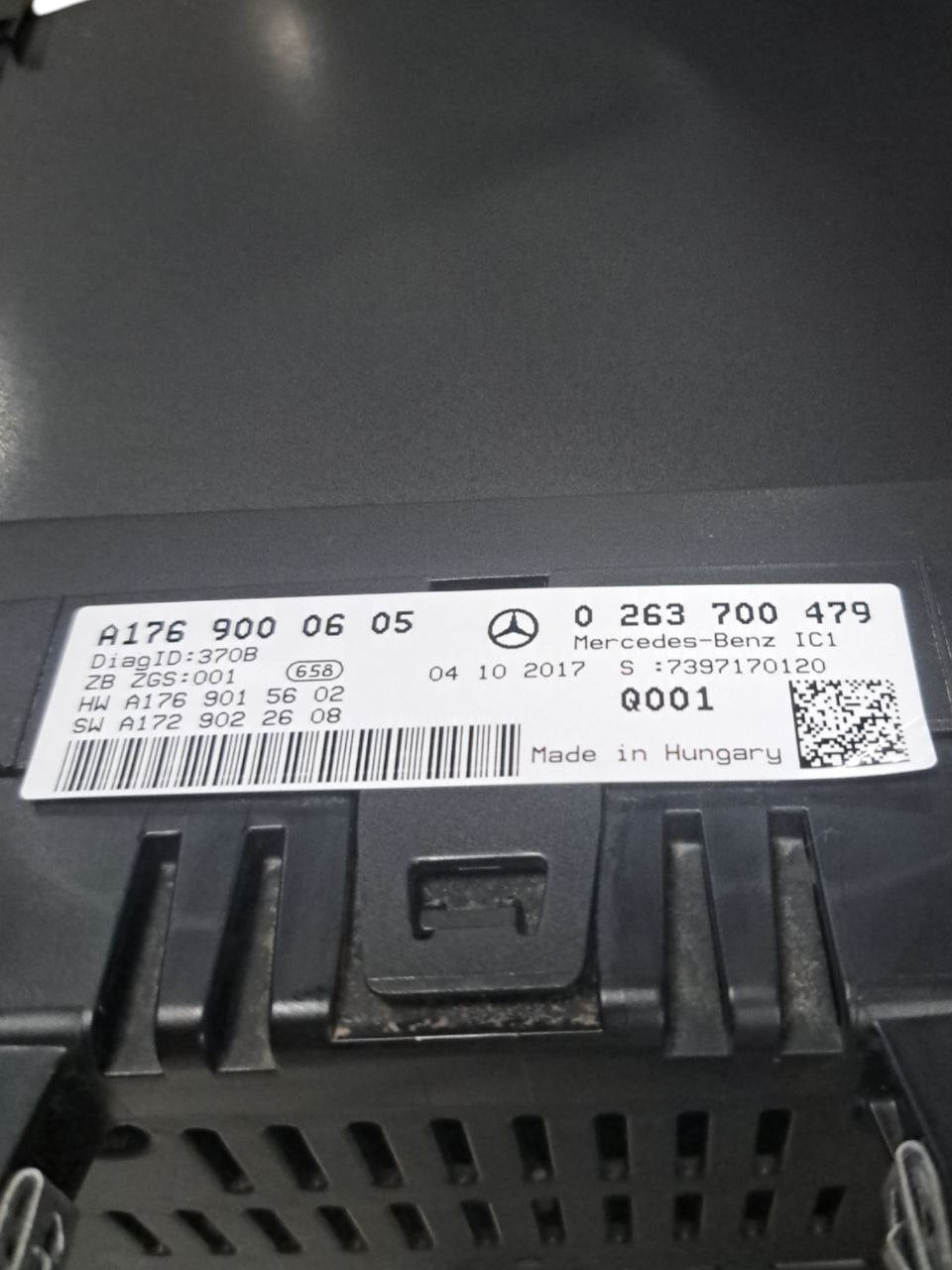 Tachimetro Mercedes Classe A A45 amg (w176 - 2019) COD:A1769000605 Quadro Strumenti Contachilometri - F&P CRASH SRLS - Ricambi Usati