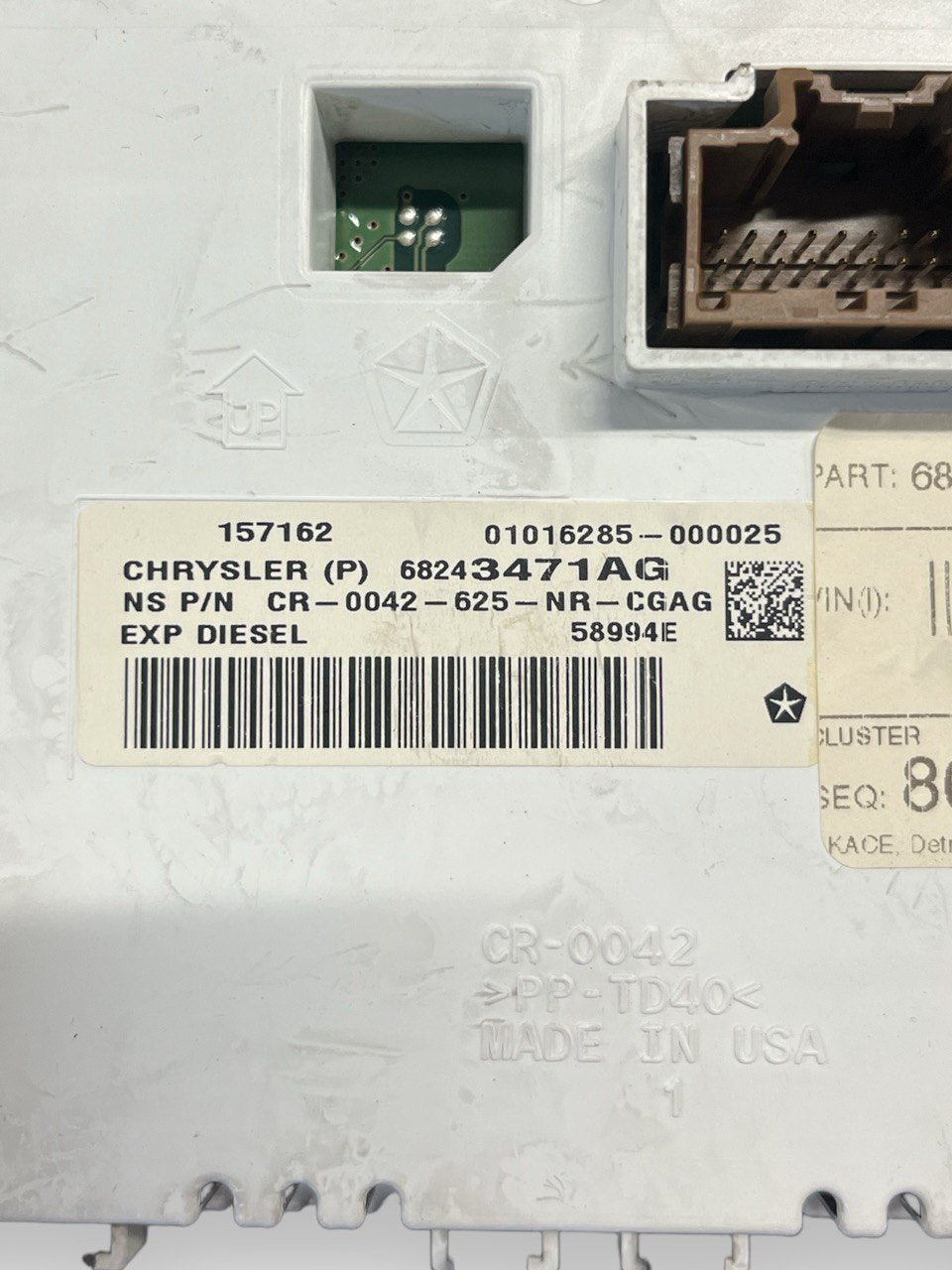 Tachimetro / Quadro Strumenti / Contachilometri Jeep Grand Cherokee WK2 3.0 Diesel (2010 al 2021) cod: 68243471AG - F&P CRASH SRLS - Ricambi Usati