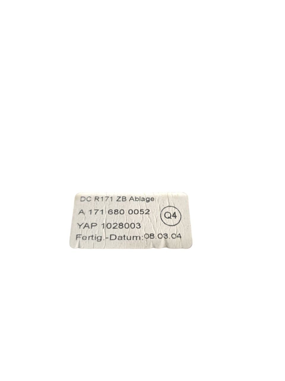 VANO PORTA OGGETTI CONSOLE CENTRALE MERCEDES - BENZ SLK R171 Cod : A1716800052 (2004 - 2011) - F&P CRASH SRLS - Ricambi Usati